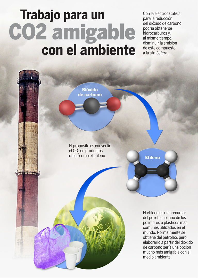 ¿Cómo se convierte el dióxido de carbono?