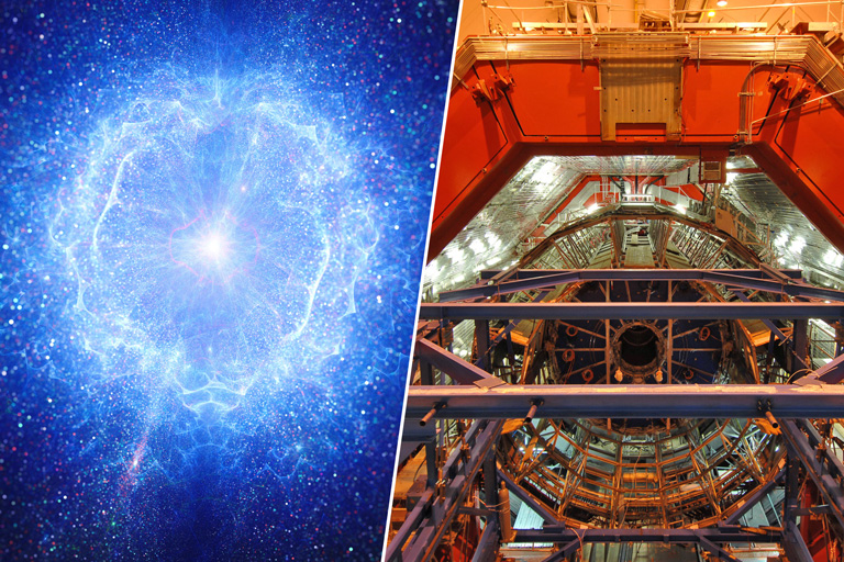  En el Gran Colisionador de Hadrones se realiza uno de los grandes experimentos del mundo, que busca reproducir las condiciones que dieron origen al universo. 