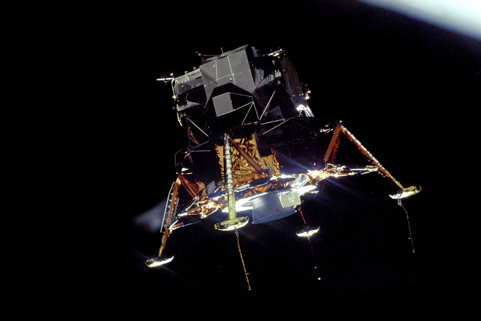 Módulo lunar Eagle. Foto: NASA.