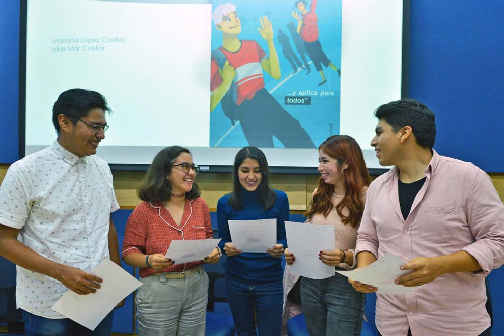 Jesús Gómez, Valeria Ponce, Mariana López, Atzin Morales y Cristhian Torres